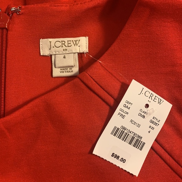 Red J.Crew Factory work dress - Picture 3 of 4
